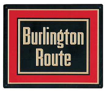 Image for 460-10023 Die-Cut Metal Sgn CB&Q