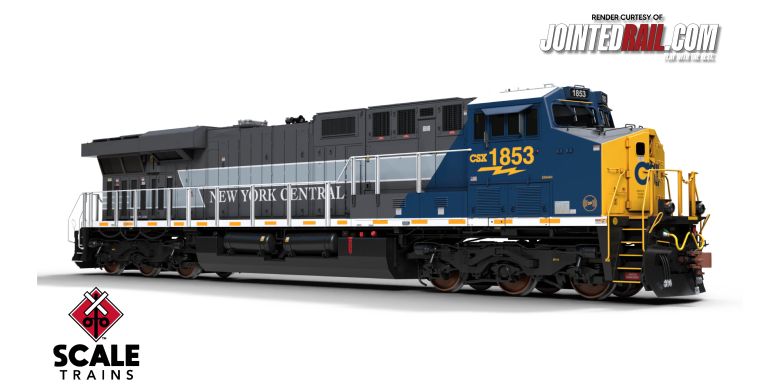 Scaletrains SXT39933 GE ES44AH - CSX/Heritage/New York Central/NYC #1853 - ESU v5.0 DCC & Sound HO Scale