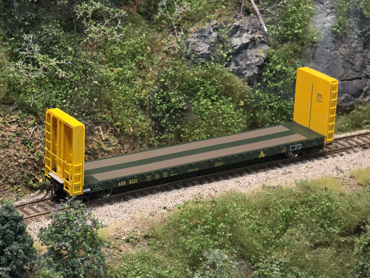 HomeShops HFF-007-003 AGR 6132 - HO-Scale Allagash Atlas 51'6" Bulkhead Flatcar