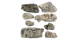 Woodland Scenics 1137 Faceted Rocks - Ready Rocks -- 8 Pieces A Scale