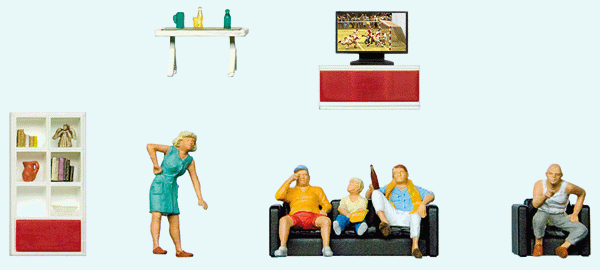 Image for 590-10649 Family Watching TV 5/