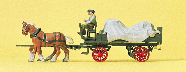 Image for 590-30446 Horse Drawn Wagon w/Tarp