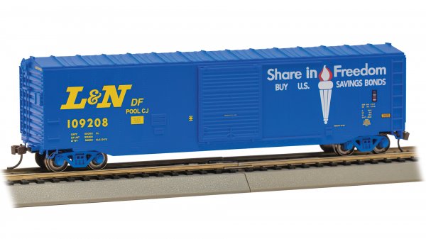 Bachmann 19414 50' Sliding Door Boxcar (US Saving Bonds) - Louisville & Nashville #109208 (without roofwalk) HO Scale