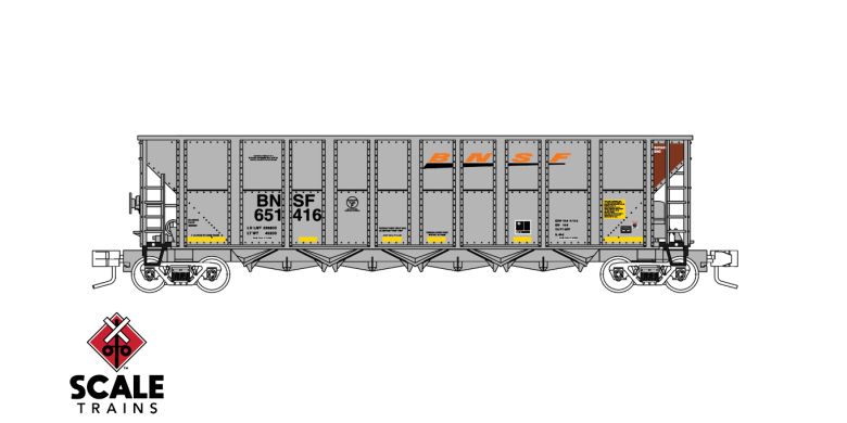 FVM 10065 Trinity RD-4 Coal Hopper, BNSF/Heritage III #651567 Fox Valley Models N Scale