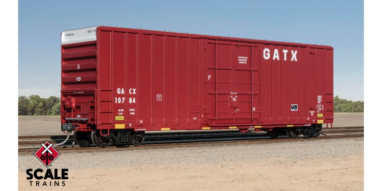 Scaletrains EE1458-1 ExactRail Evolution HO Scale Gunderson 6269 High-Cube Boxcar, GATX/GACX #10784 HO Scale