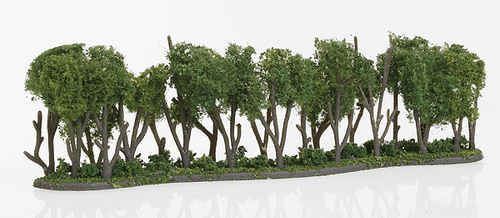 Woodland Scenics 3581 Hedge Row - Woodland Classics(TM) Ready Made Trees(TM) -- 7-3/4 x 1 to 2"  19.6 x 2.5 to 5cm A Scale