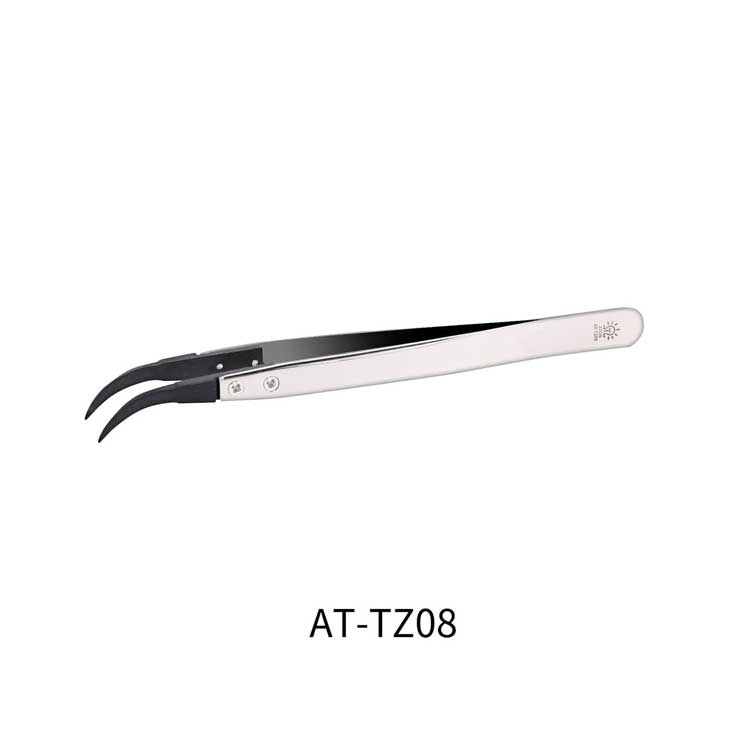 Image for 314-ATTZ08 Stnlss Stl Angld Tweezer