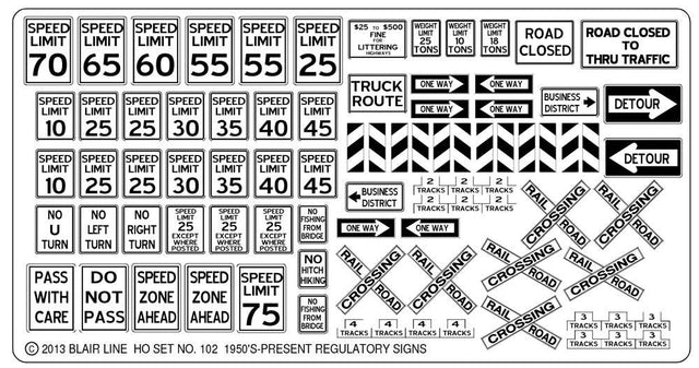 Image for 184-102 Regulatory signs #1