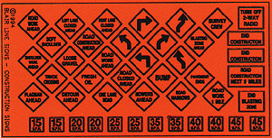 Image for 184-104 Construction signs