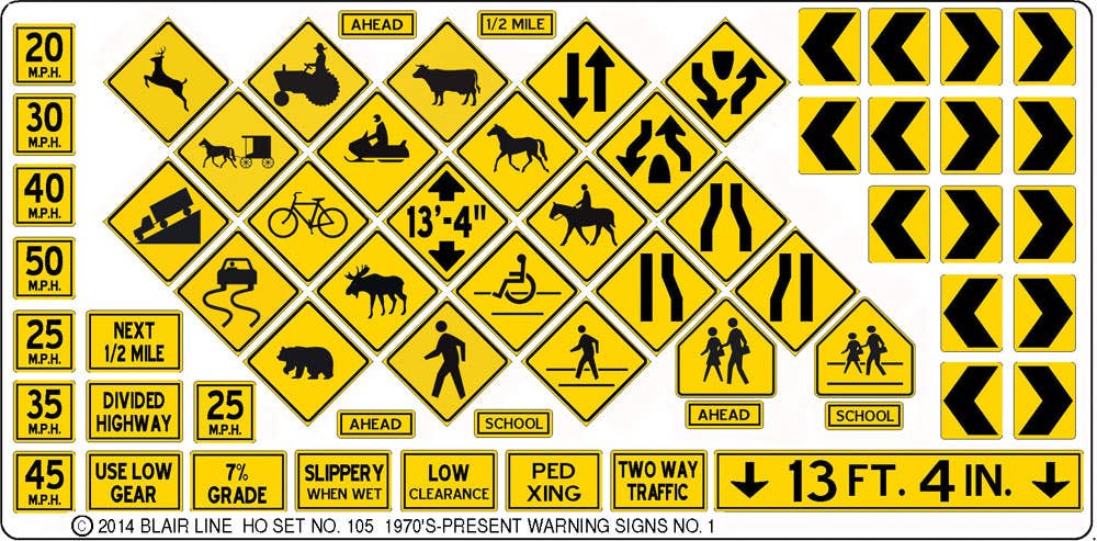Image for 184-105 Warning signs #1