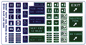 Image for 184-146 Freeway & symbol signs