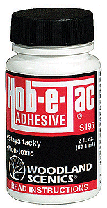 Woodland Scenics 195 Hob-E-Tac(R) Adhesive -- 2oz 59.1mL A Scale