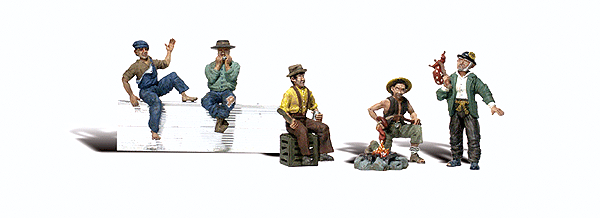 Woodland Scenics 2734 Hobos - Scenic Accents(R) -- pkg(5) O Scale