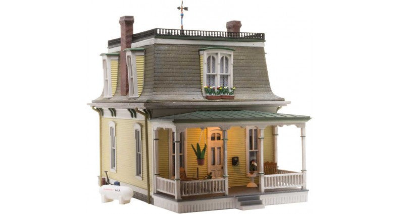 Woodland Scenics 5036 Home Sweet Home - Built-&-Ready Landmark Structures(R) -- Assembled - 4-1/4 x 7-1/8" 10.8 x 18.1cm HO Scale