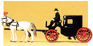 Image for 590-30452 Carriage closed w/horses