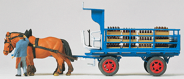 Image for 590-30445 Beer Wagon w/2 Horses