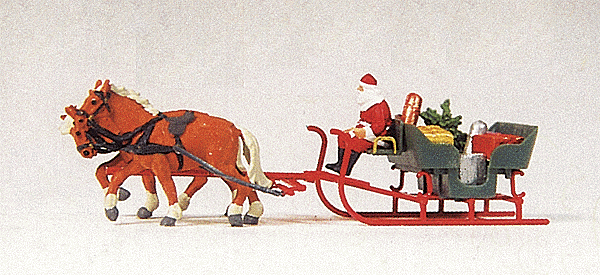 Image for 590-30448 Horse/Sleigh/Father Xmas