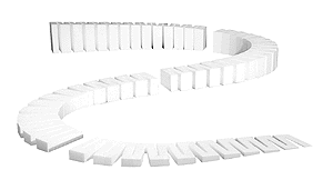Woodland Scenics 1410 Incline Set - SubTerrain System -- 2% Grade 8-24" 61cm Section A Scale