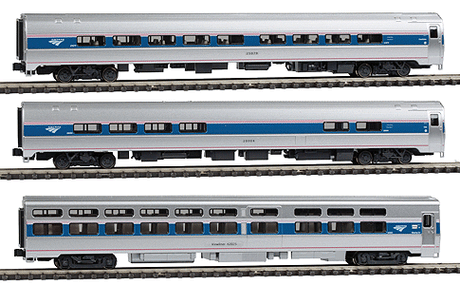 Image for 381-1066286 Amfleet InterCty 3-Cr Set