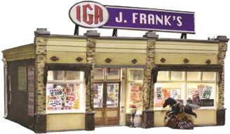 Woodland Scenics 5851 J. Frank's Grocery - Built & Ready Landmark Structures(R) -- Assembled O Scale