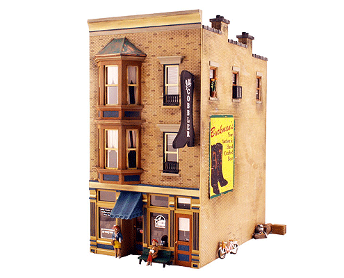 Woodland Scenics 5892 J. W. Cobbler - Landmark Structures(R) -- Kit - 7-17/32 x 10-5/8 x 10-7/16" 19.1 x 26.9 x 26.5cm O Scale