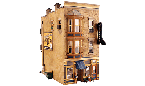 Woodland Scenics 5843 J.W. Cobbler - Built-&-Ready Landmark Structures(R) -- Assembled - 5-3/8 x 7-7/8 x 10-1/4"  13.6 x 20 x 26cm O Scale