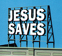 Image for 184-1507 Bllbrd sml Jesus Saves