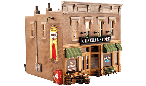Woodland Scenics 5841 Lubener's General Store - Built-&-Ready Landmark Structures(R) -- Assembled - 8-1/8 x 6-5/8 x 7-1/2"  20.6 x 16.8 x 19cm O Scale