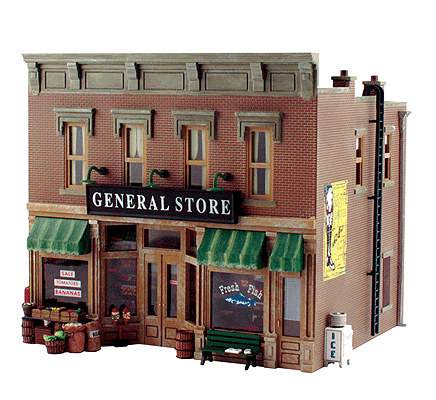 Woodland Scenics 5890 Lubener's General Store - Landmark Structures(R) -- Kit - 9-13/32 x 8-3/4 x 7-1/2" 23.8 x 22.2 x 19cm O Scale