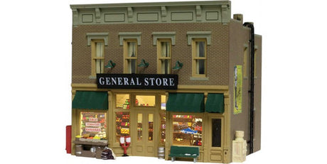 Woodland Scenics 4925 Luebner's General Store - Built & Ready(R) Landmark Structures(R) -- Assembled - 2-7/16 x 2 x 2-1/4"  6.2 x 5.1 x 5.7cm N Scale