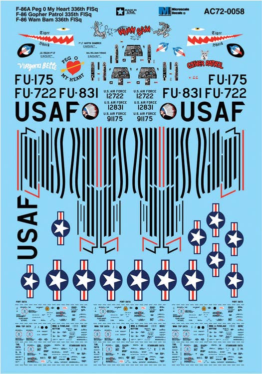 Image for 460-AC720058 F-86/F-86A 335/336 Squad