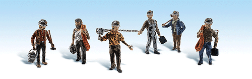 Woodland Scenics 1933 Miners - Scenic Accents(R) -- pkg(6) HO Scale