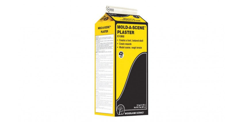 Woodland Scenics 1202 Mold-A-Scene Plaster(TM) -- Dry - 1/2-Gal 1.89L A Scale