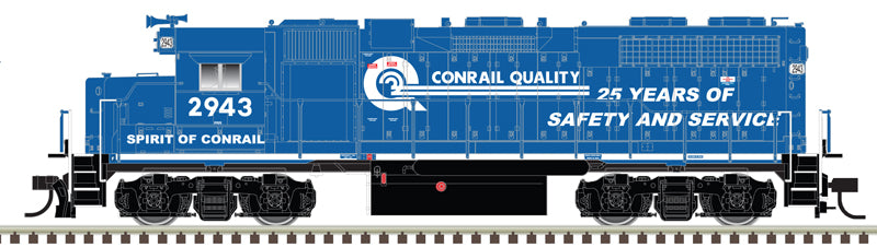 Atlas 40005624 EMD GP38 Conrail #2943 (Spirit of Conrail, blue, white, Ditch Lights) DCC & Sound N Scale