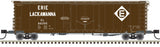 Atlas 50005692 50' GA RBL Plug-Door Boxcar EL- Erie Lackawanna #68304 (Boxcar Red, white) N Scale