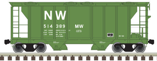 Atlas 20006561 PS-2 Covered Hopper Norfolk & Western #514385 (MOW green, white, NW Logo) HO Scale