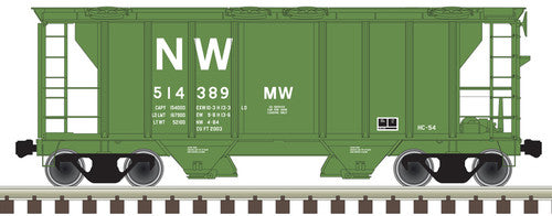 ATLAS 50005905 PS-2 Covered Hopper N&W Norfolk & Western #514405 (MOW green, white, NW Logo) N Scale