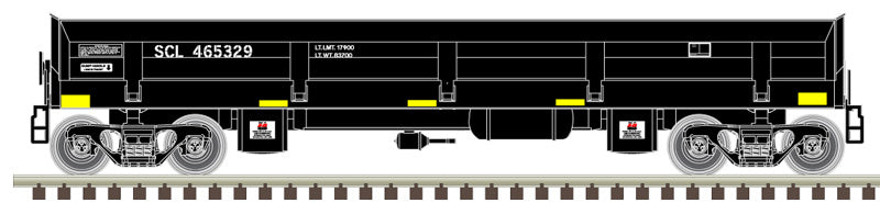 ATLAS Master 50006059 DIFCO Side Dump Car - SCL Seaboard Coast Line #465329 (Black) N Scale