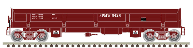 ATLAS Master 50006062 DIFCO Side Dump Car - SP Southern Pacific #6408 (Boxcar Red) N Scale
