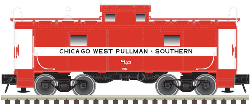 Atlas Master 20007005 NE-6 Caboose - Chicago, West Pullman and Southern #207 (red, black) HO Scale