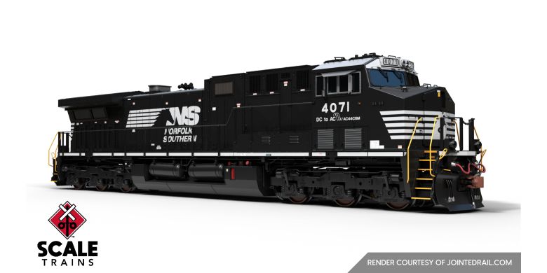 Scaletrains SXT39895 GE AC44C6M, Norfolk Southern/Horsehead/Sinewave/NS #4071 HO Scale