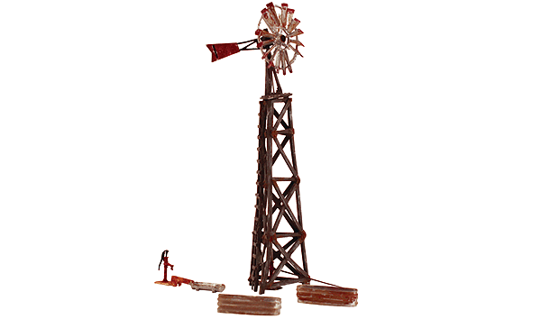 Woodland Scenics 5042 Old Windmill - Built-&-Ready Landmark Structures(R) -- Assembled - 3-3/8 x 2-3/16"  8.57 x 5.55 cm HO Scale