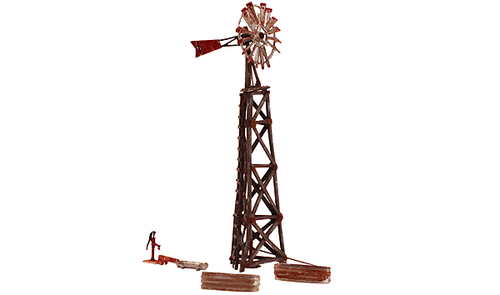 Woodland Scenics 5042 Old Windmill - Built-&-Ready Landmark Structures(R) -- Assembled - 3-3/8 x 2-3/16" 8.57 x 5.55 cm HO Scale