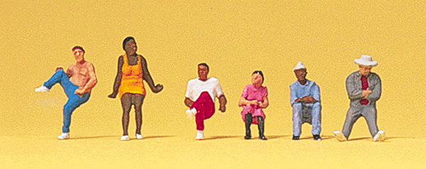 Image for 590-79174 People Sit on Stairs 6/