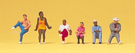 Image for 590-79174 People Sit on Stairs 6/