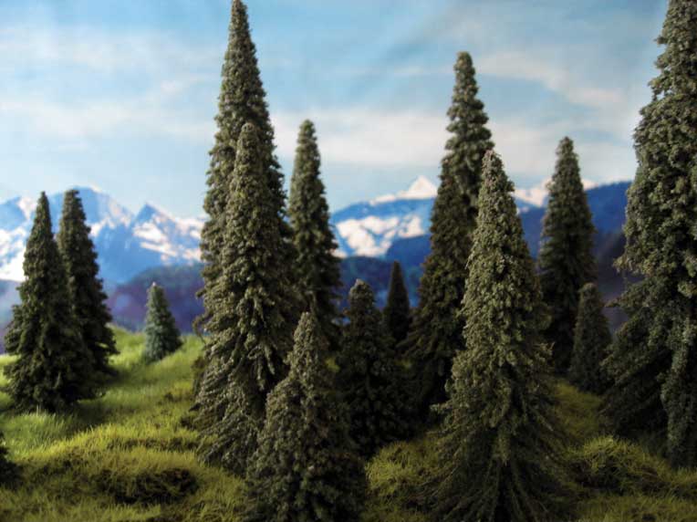 Image for 295-T5 Pine Trees Lrg 7" 2/