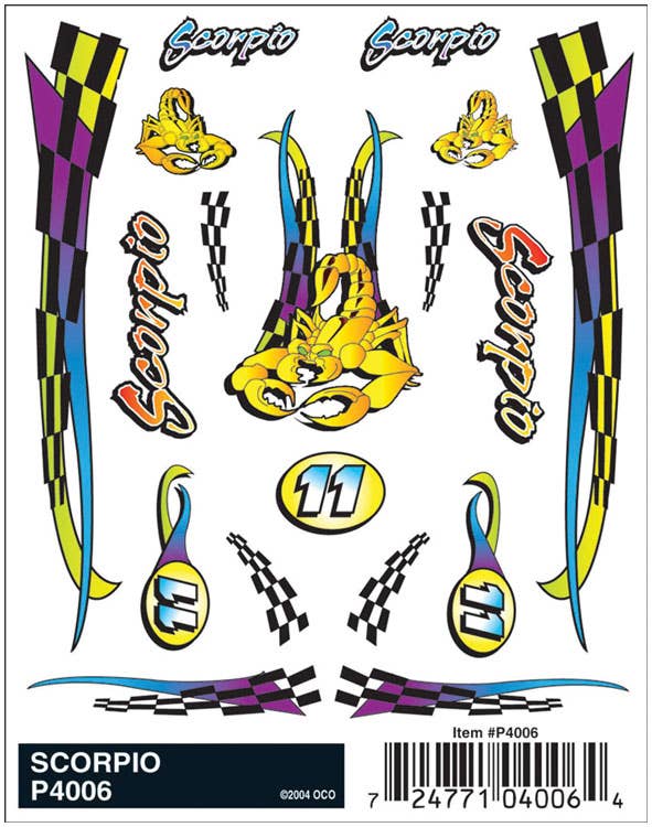 Image for 785-4006 PineCar Decal Scorpio