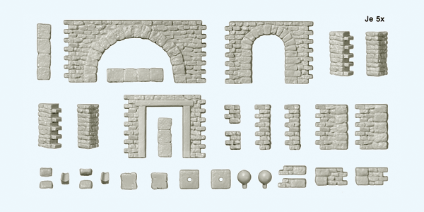 Image for 590-18217 Quarrystone Walls & Parts