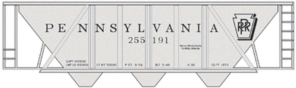 Image for 293-10003 PRR H-30 Hopper gry Roman
