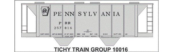 Image for 293-10016 PRR H-34C Covered Hopper